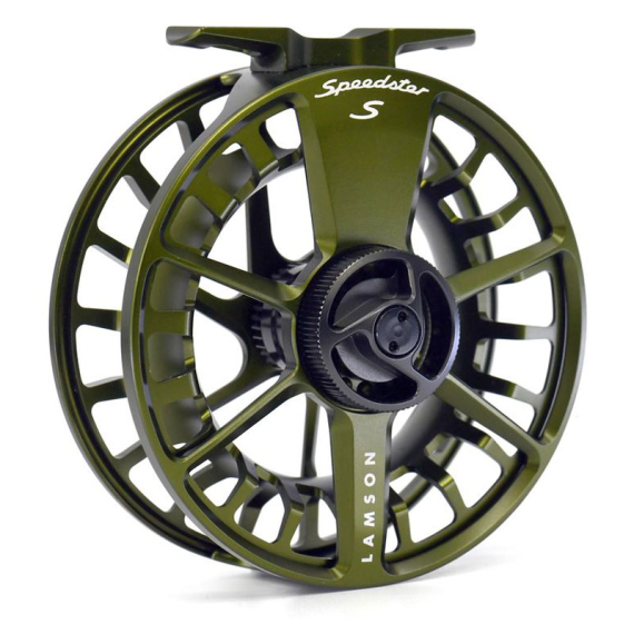 Lamson Speedster S-Series Fly Reel Olive Green ryhmässä Kelat / Perhokelat & Lisäkelat / Perhokelat @ Sportfiskeprylar.se (SPS-3PLUSREEL-Ogr)