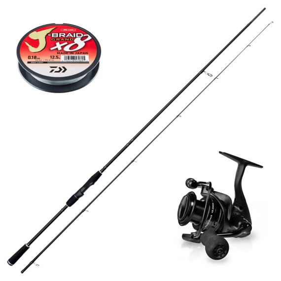 Okuma Pitch Black V2 Westin W2 Powershad Allround Combo ryhmässä Kalastusmenetelmät / Heittokalastus / Yhdistelmät / Virvelisetit @ Sportfiskeprylar.se (SSPSET-12)