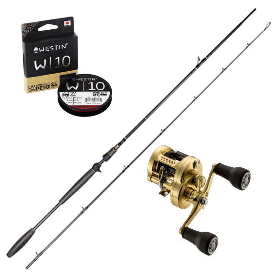 Shimano Calcutta Conquest Westin W10 Pike Combo ryhmässä Yhdistelmät / Hyrräkelasetit @ Sportfiskeprylar.se (SSPSET-5)