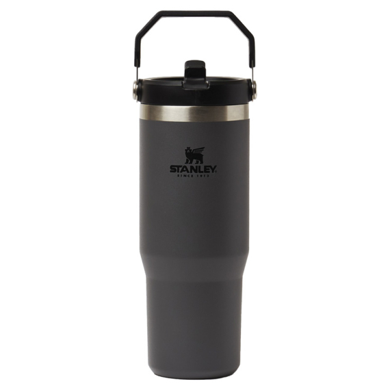 Stanley Iceflow Flip Straw Tumbler 0,89L - Charcoal ryhmässä Retkeily / ulkoilu / Retkikeittiöt & keittiövälineet / Termokset / Termosmukit @ Sportfiskeprylar.se (ST1009993194)