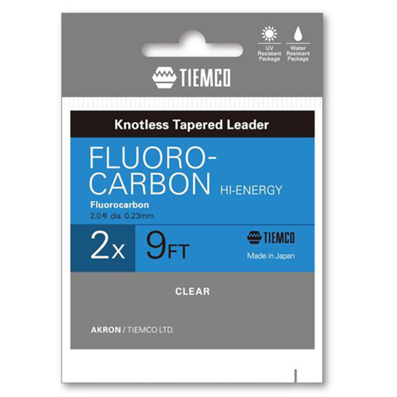 Tiemco Fluorcarbon Taperad Tafs Hi-energi 9ft ryhmässä Koukut & Tarvikkeet / perukkeet & perukemateriaalit / Valmiit perukkeet / Kartioperukkeet @ Sportfiskeprylar.se (TAFLH9-0Xr)