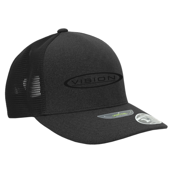 Vision LOGO Black Cap ryhmässä Vaatteet ja kengät / Lippikset ja päähineet / Lippikset @ Sportfiskeprylar.se (V2831)