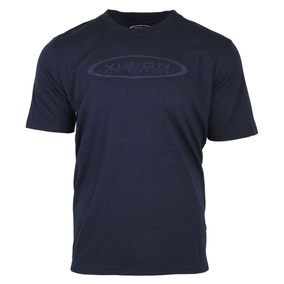 Vision Logo T-shirt Navy Blue ryhmässä Vaatteet ja kengät / Vaatetus / T-paidat @ Sportfiskeprylar.se (V3051-Sr)