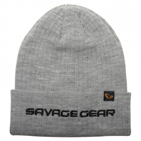 Savage Gear Fold-Up Beanie, Light Grey Melange