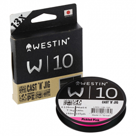 Westin W10 13-Braid Cast 'N' Jig 110m 0.128mm 7.4kg 16lbs Pickled Pink