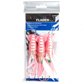 Fladen Robban Octopus Flashlight Pink/White 3 Hooks 10cm