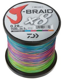 Daiwa J-Braid X8 1500m Multi Color