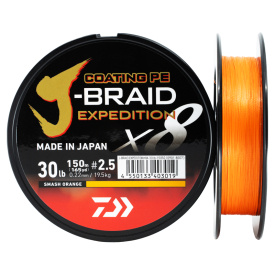 Daiwa J-Braid Expedition x8E 150m Smash Orange