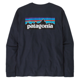 Patagonia M's L/S P-6 Logo Responsibili-Tee New Navy