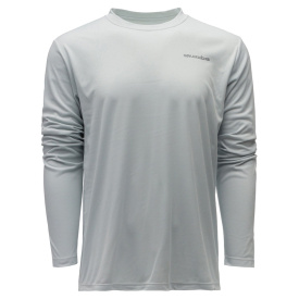 Grundéns Logo Anchor LS Tech Tee Grey Mist