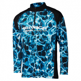 Savage Gear Marine UV Long Sleeve Tee, Sea Blue