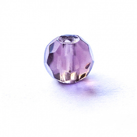 Bite Of Bleak Glass Bead Purple