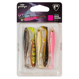 Fox Rage Slick Shad UV mixed colour pack 5kpl