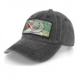 Skillfish Big Pike 382 Snow Washed Black Denim Dad Cap