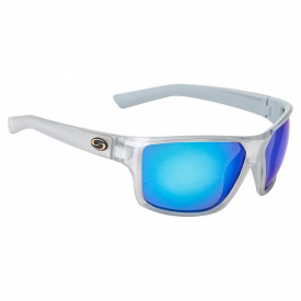 Strike King S11 Optics Clinch Crystal Concrete Frame, Wht Blue Mirror Lens