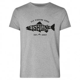 Fishline Fish Logo Men´s 100% Cotton Grey t-shirt