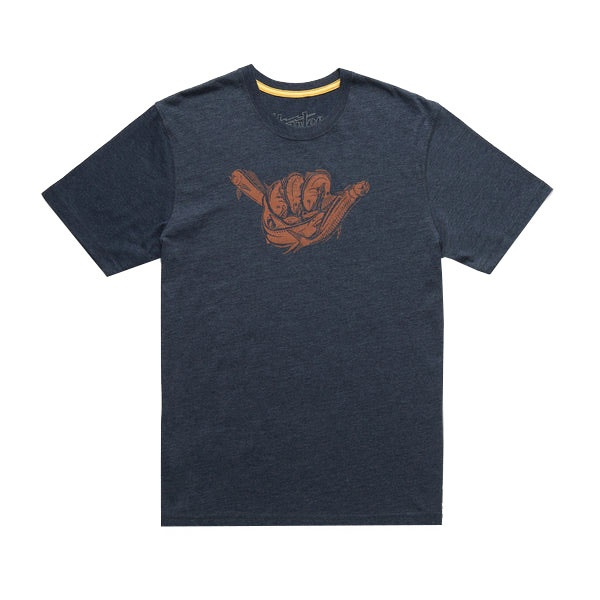 Howler T-Shirt Fish Shaka Navy Heather S