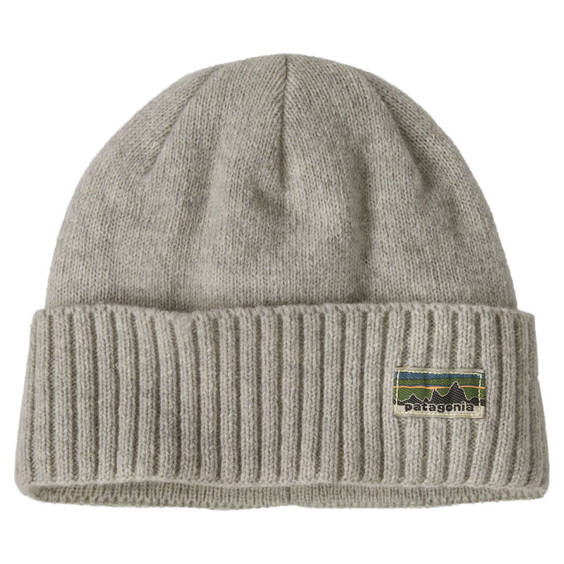 Patagonia Brodeo Beanie OG Legacy Label: Crisp Grey