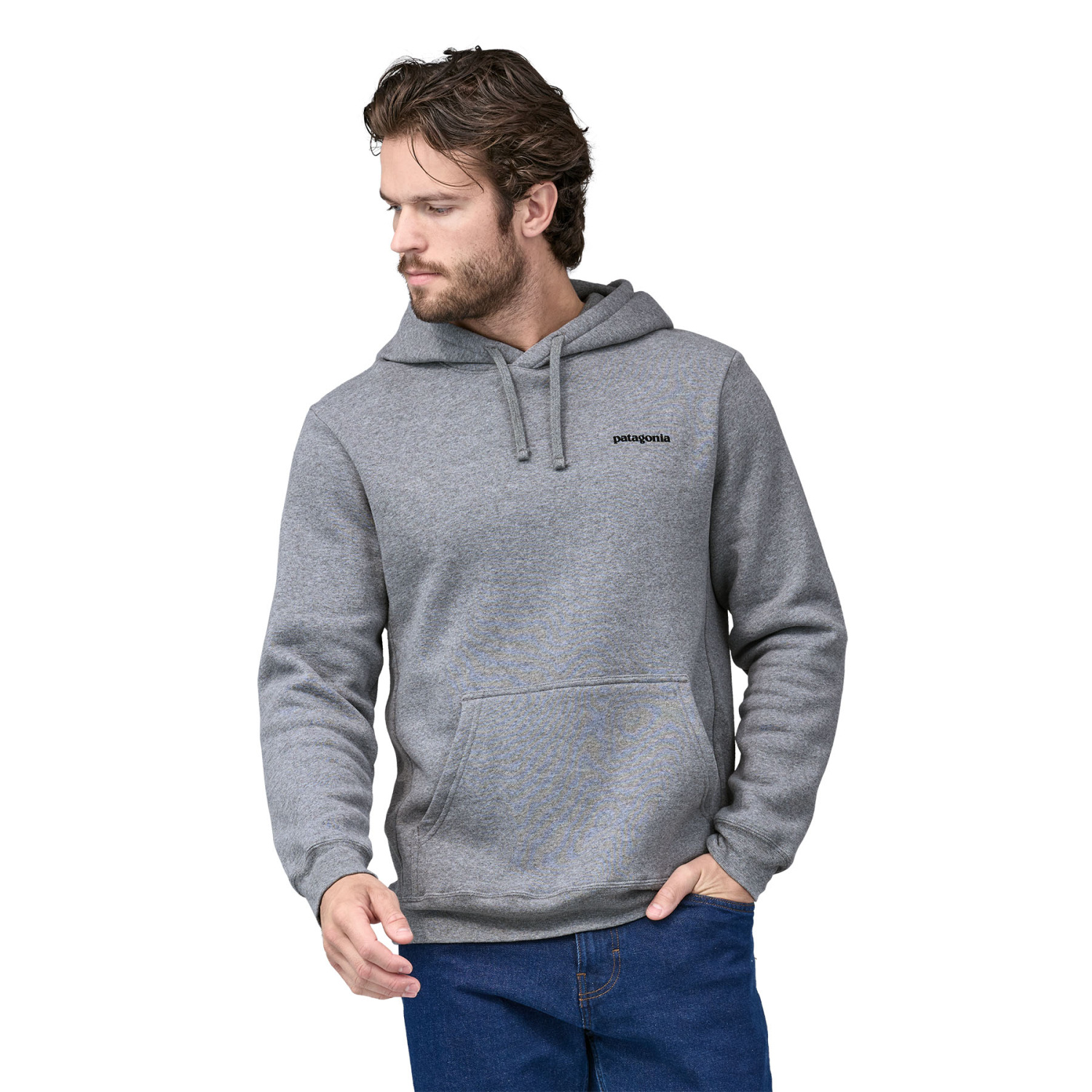 Patagonia Fitz Roy Icon Uprisal Hoody Gravel Heather