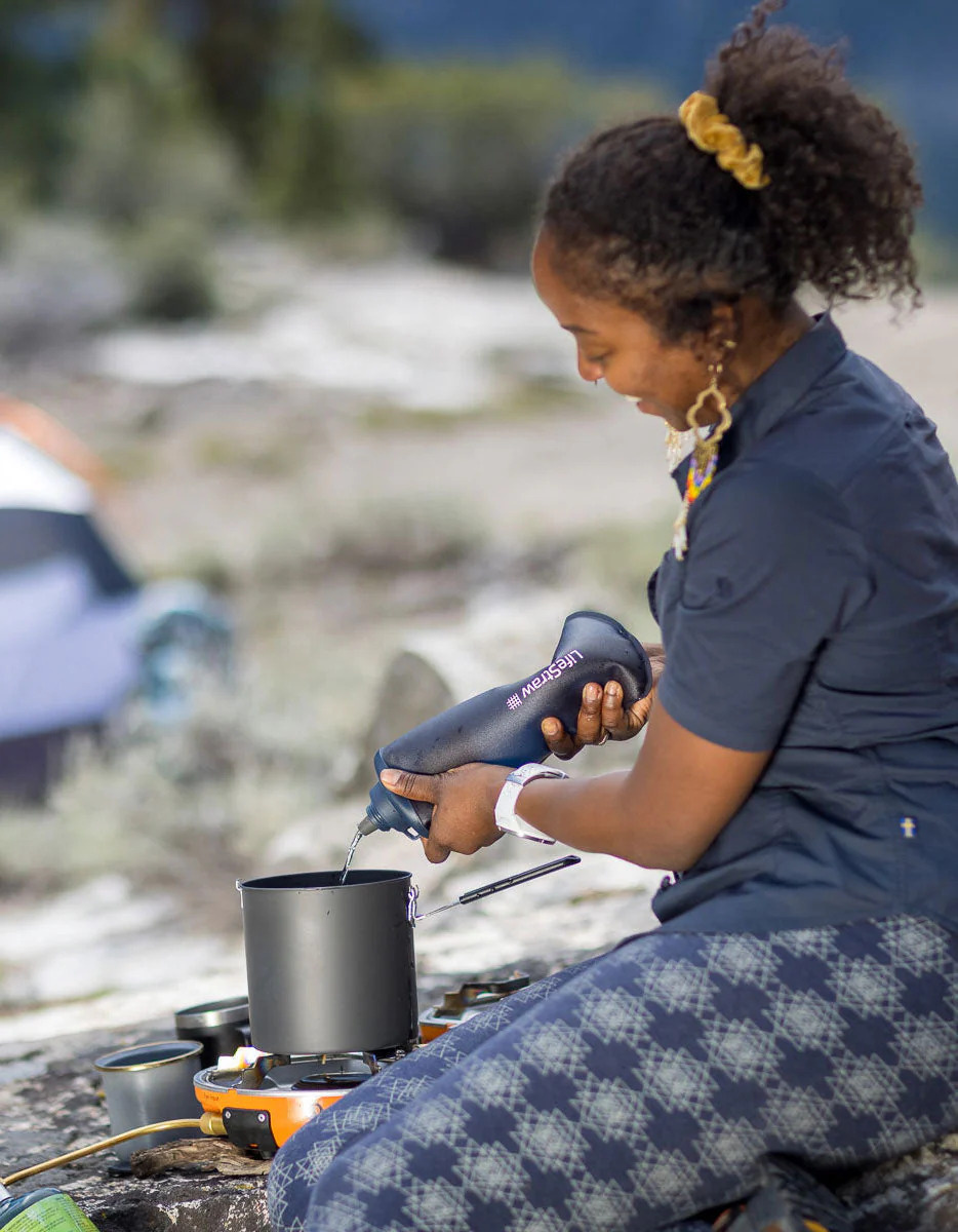 Lifestraw Peak Squeeze 1L Dark Grey